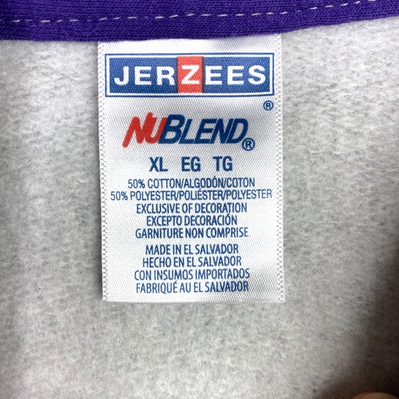 NWOT Jerzees NuBlend Colorblock Raglan Hoodie - Picture 11 of 11